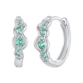 925 Sterling Silver Pave Setting CZ Earrings for Women