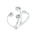 925 Sterling Silver White Gold Plated Pavé Set CZ Ring 2.5-13.5mm for Women