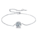 925 Sterling Silver & Platinum Plated CZ Bracelet for Women