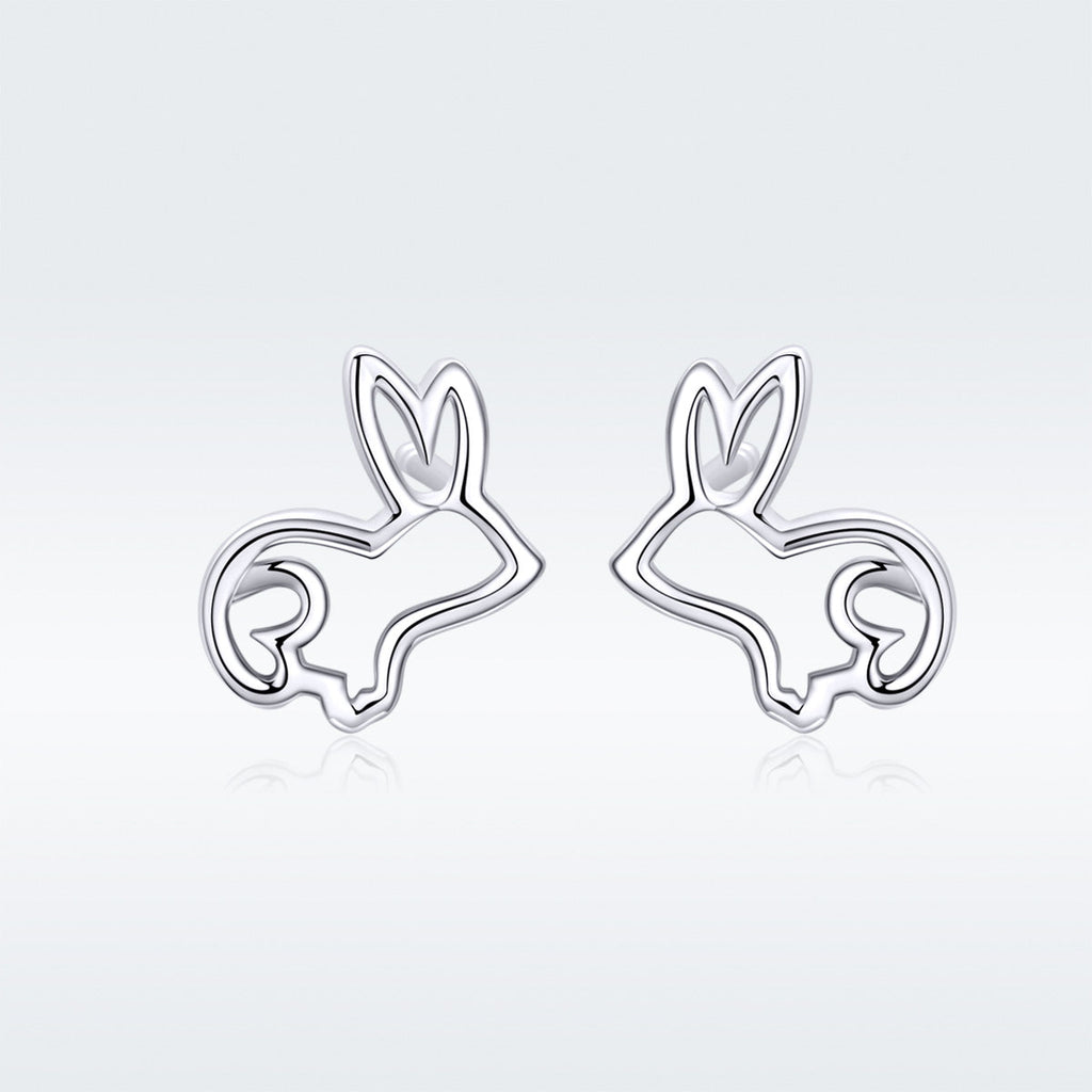 S925 Sterling Silver Plated Platinum Earrings