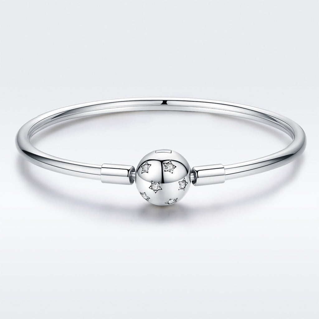 925 Sterling Silver Adjustable Bracelet Style Nan Size 17cm for Men