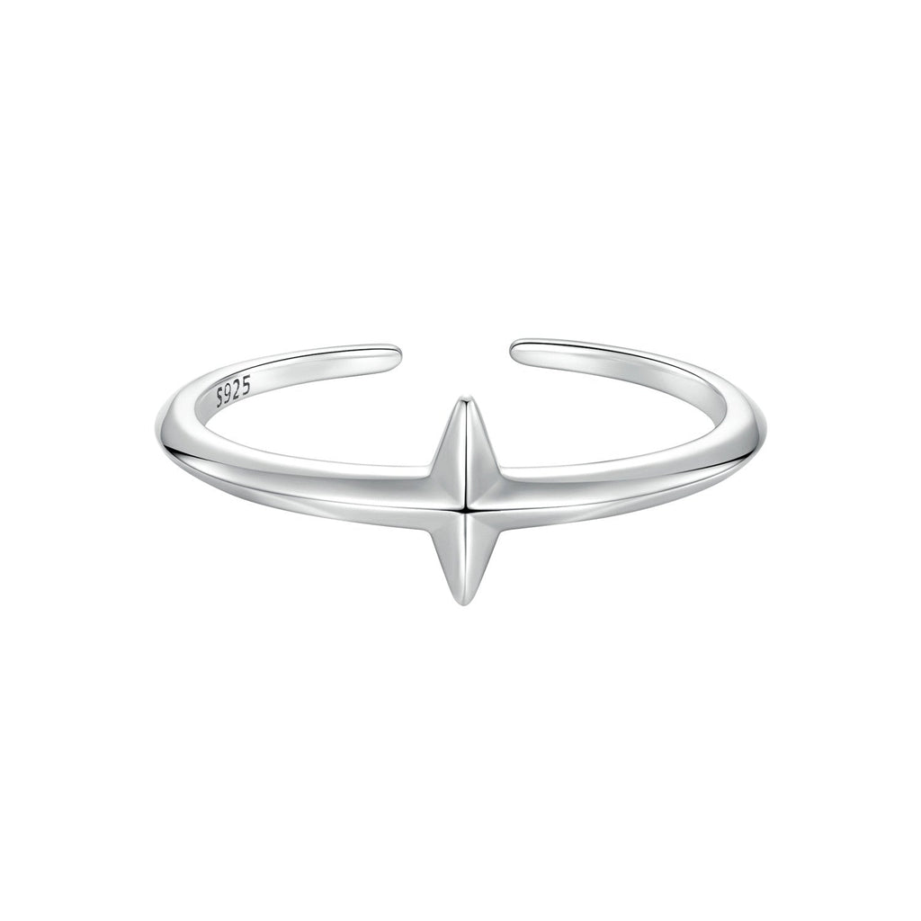 925 Sterling Silver Oxidized Silver 0.12cm Ring for Men