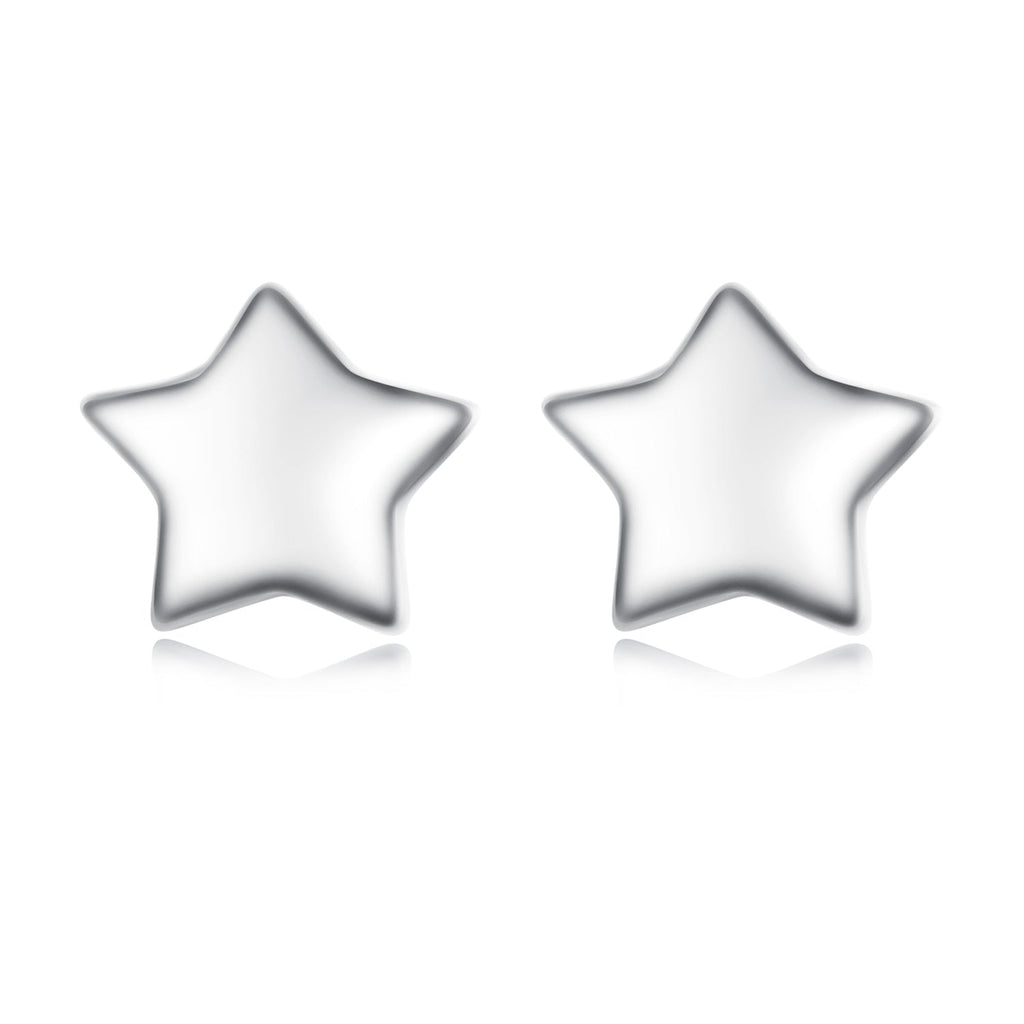S925 Sterling Silver Earrings with Plated Platinum Finish for Women