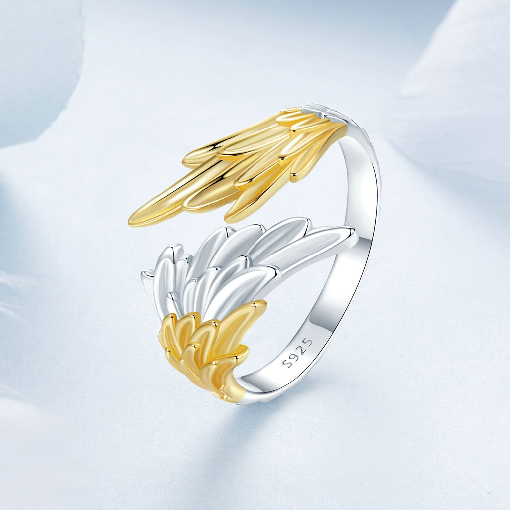 925 Sterling Silver White Gold Plated 0.31cm Ring for Women