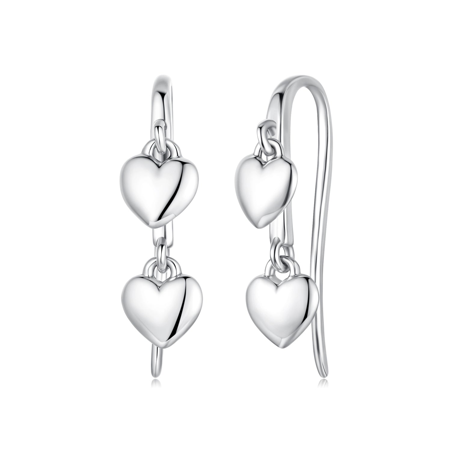 925 Sterling Silver Earrings 1.8*0.5cm for Women
