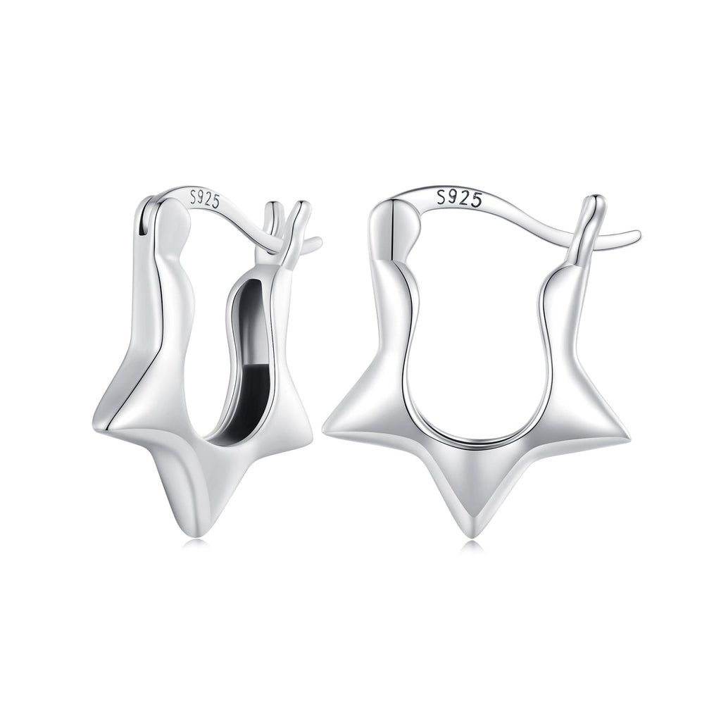 S925 Sterling Silver Earrings for Women - Oxidized Silver, 17x4mm