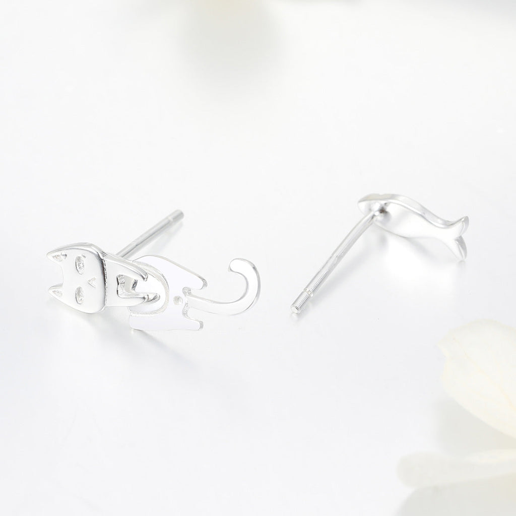 925 Sterling Silver Earrings with Platinum Plating for Women
