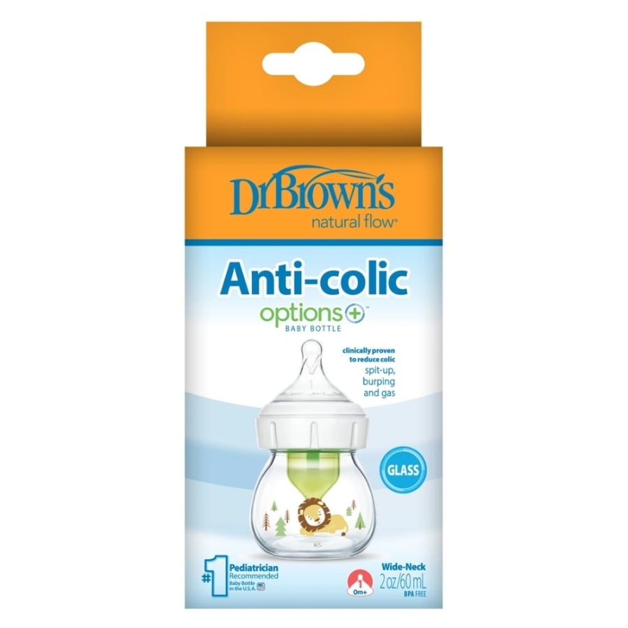 Dr. Brown's Options+ Wide-Neck Anti-Colic Glass Bottle 60ml