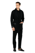 Ds Damat 5-Piece Navy Blue Robe and Loungewear Set