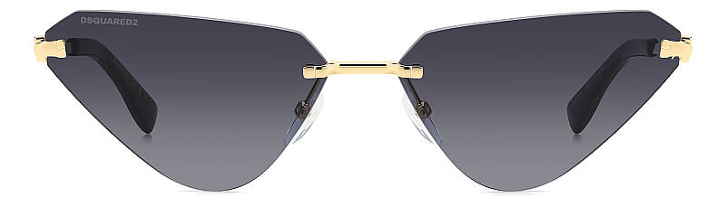 Dsquared D2 0108/S Women's Oversized Sunglasses Gold 63mm