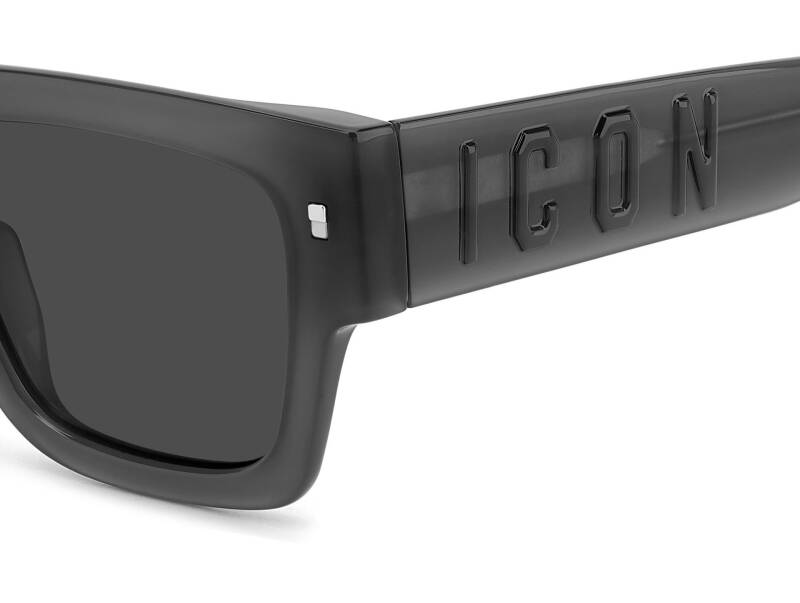 Dsquared Icon 0021/S Grey Unisex Sunglasses 52mm