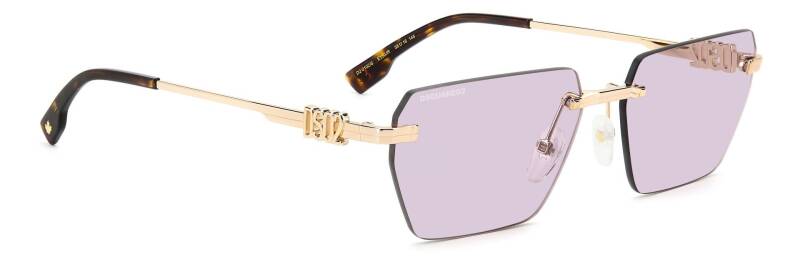 Dsquared2 D2 0102/S Violet Square Men's Sunglasses 58mm