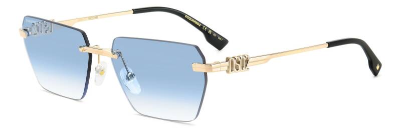 Dsquared2 D2 0102/S Azure Square Men's Sunglasses 1 Unit