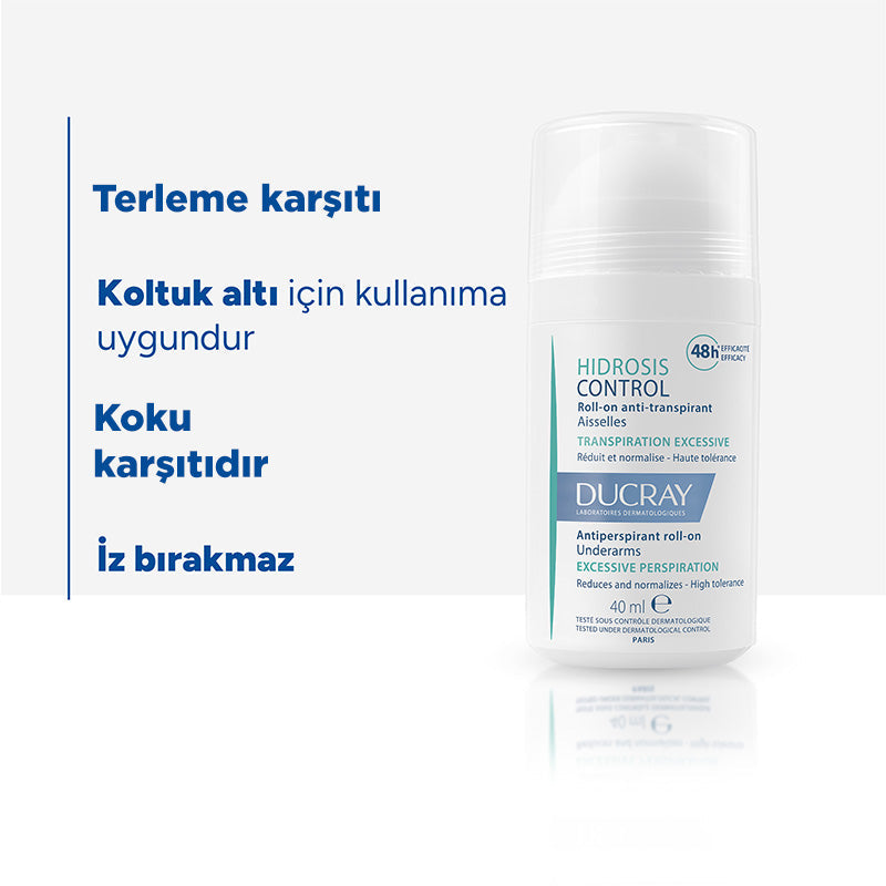 Ducray Hidrosis Control Roll-On Deodorant 40 ml
