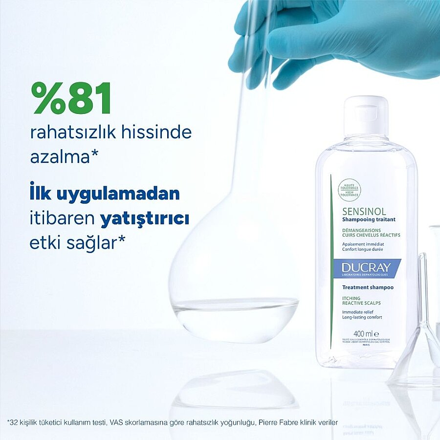 Ducray Sensinol Soothing Shampoo for Sensitive Scalps 400 ml