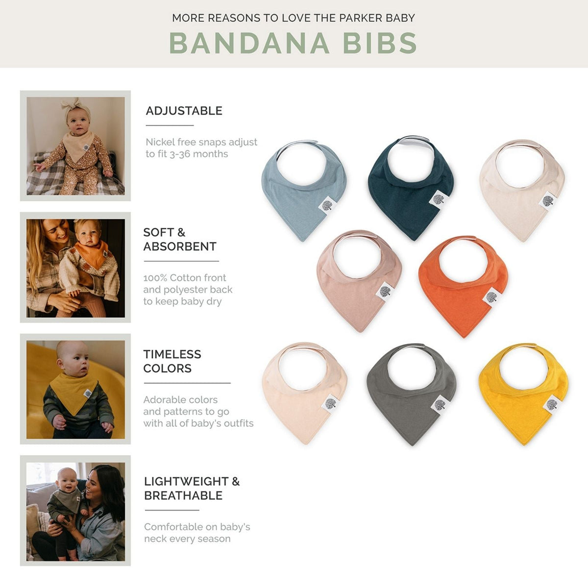 Dune Bandana Bib Set (8 pack)