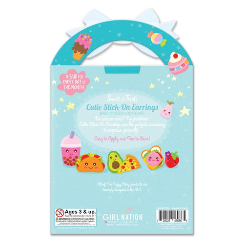 "Sweets & Treats" Stick-On Earrings