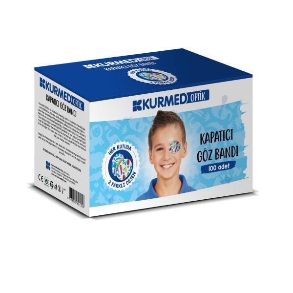 Kurmed Eye Patch for Amblyopia and Strabismus Treatment - Hypoallergenic, 100 Count