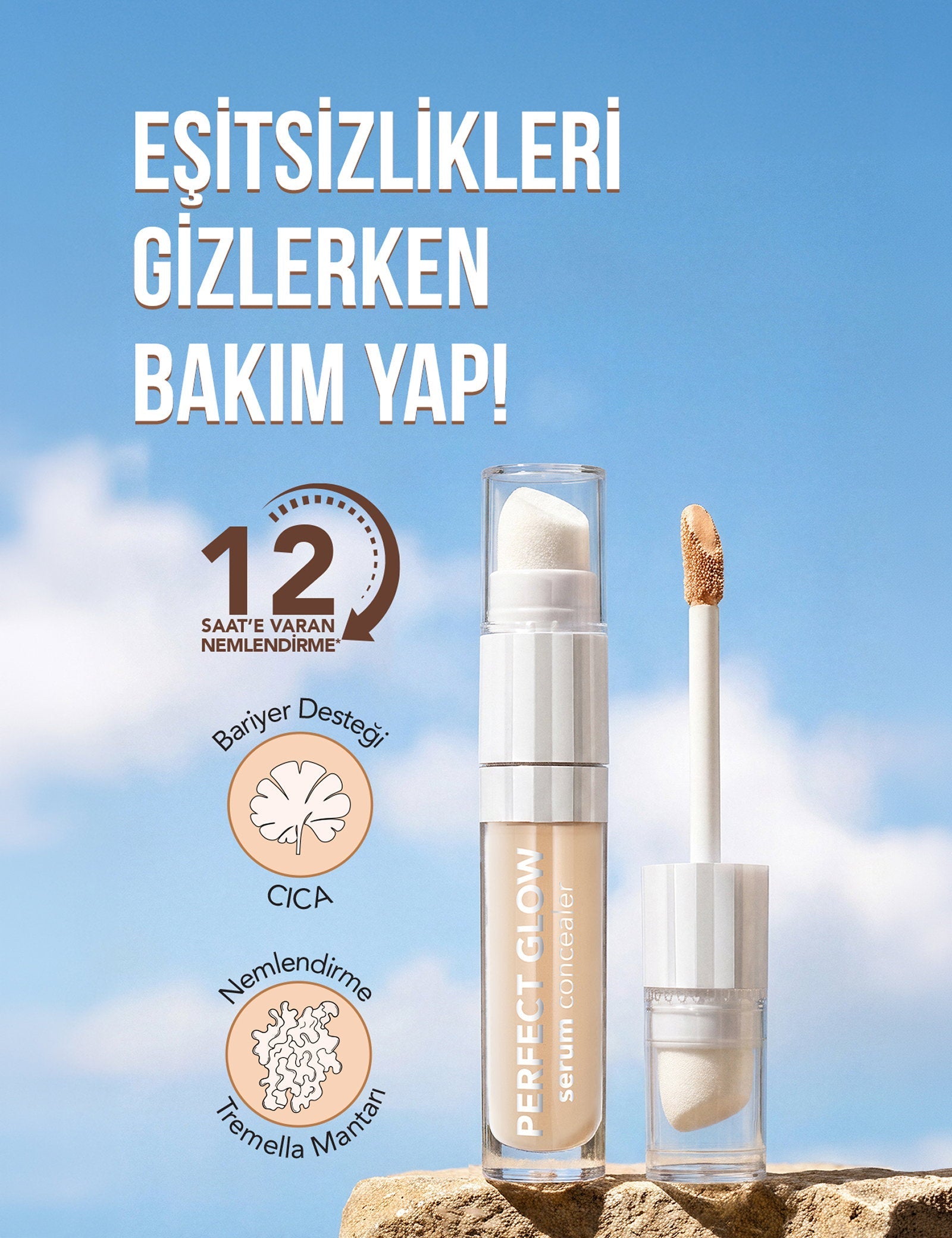 Flormar Perfect Glow Serum Concealer Radiant Finish 10ml