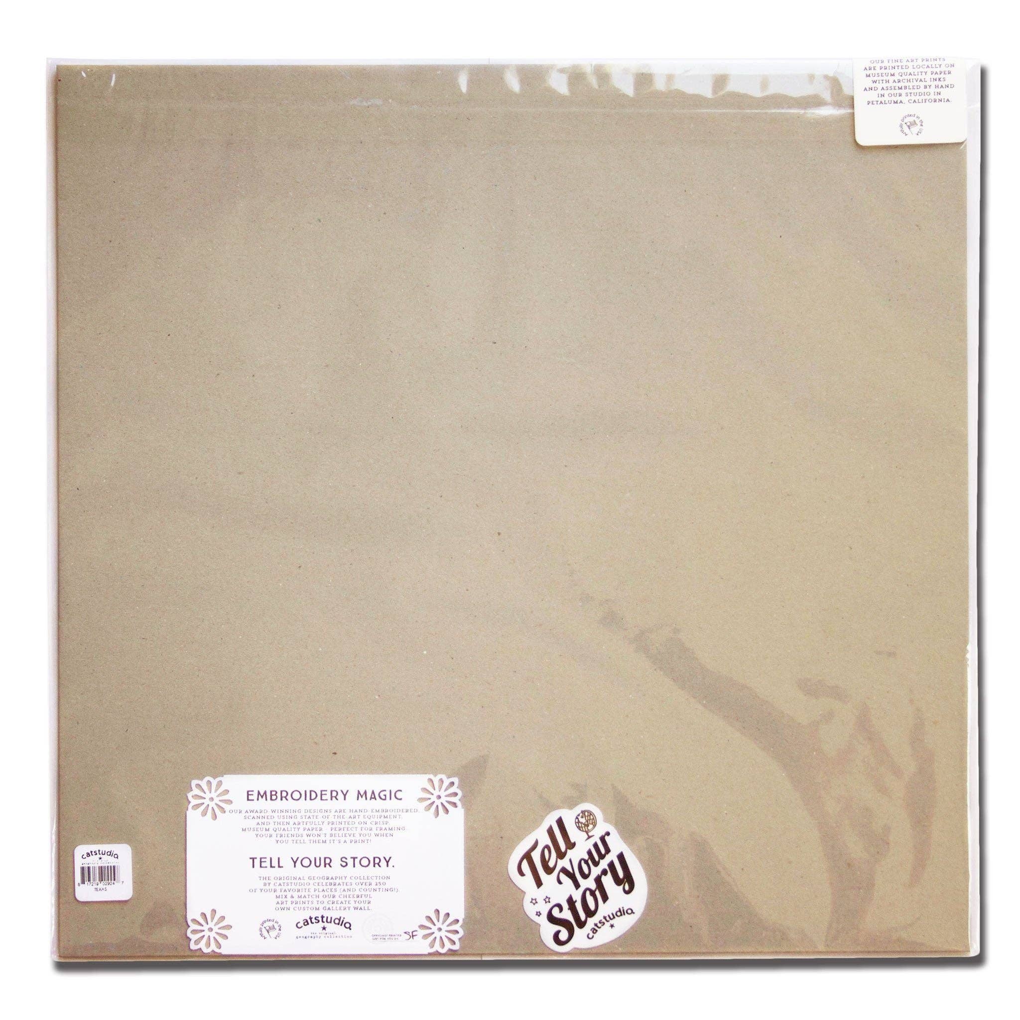 catstudio - Charleston Map Fine Art Print: 8"x8"