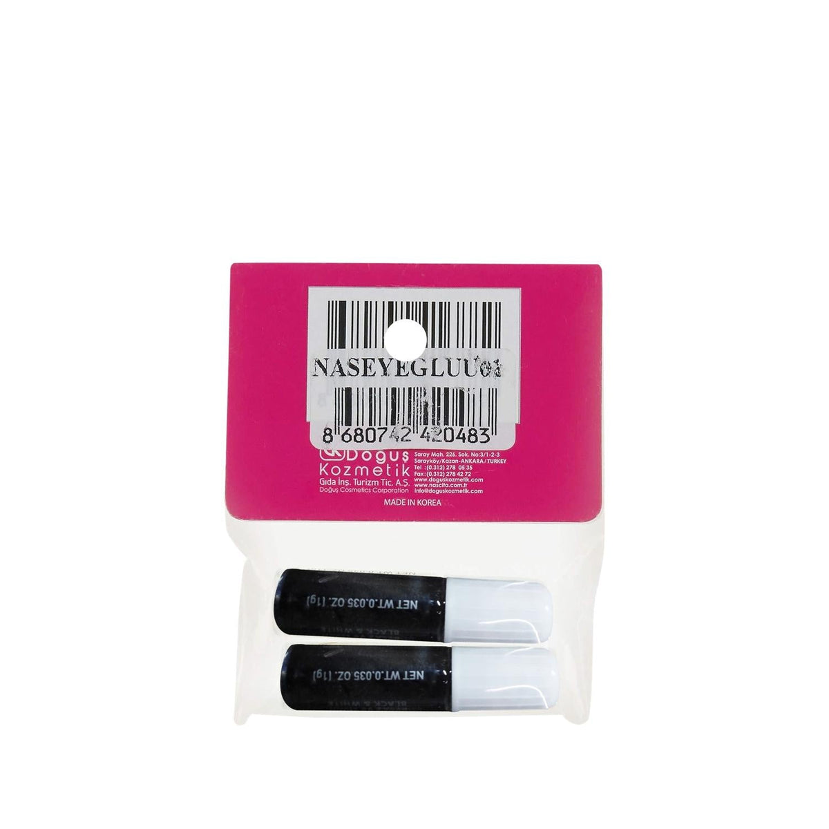 Nascita Black Eyelash Glue - 2x1g - High-Quality Adhesive for False Eyelashes