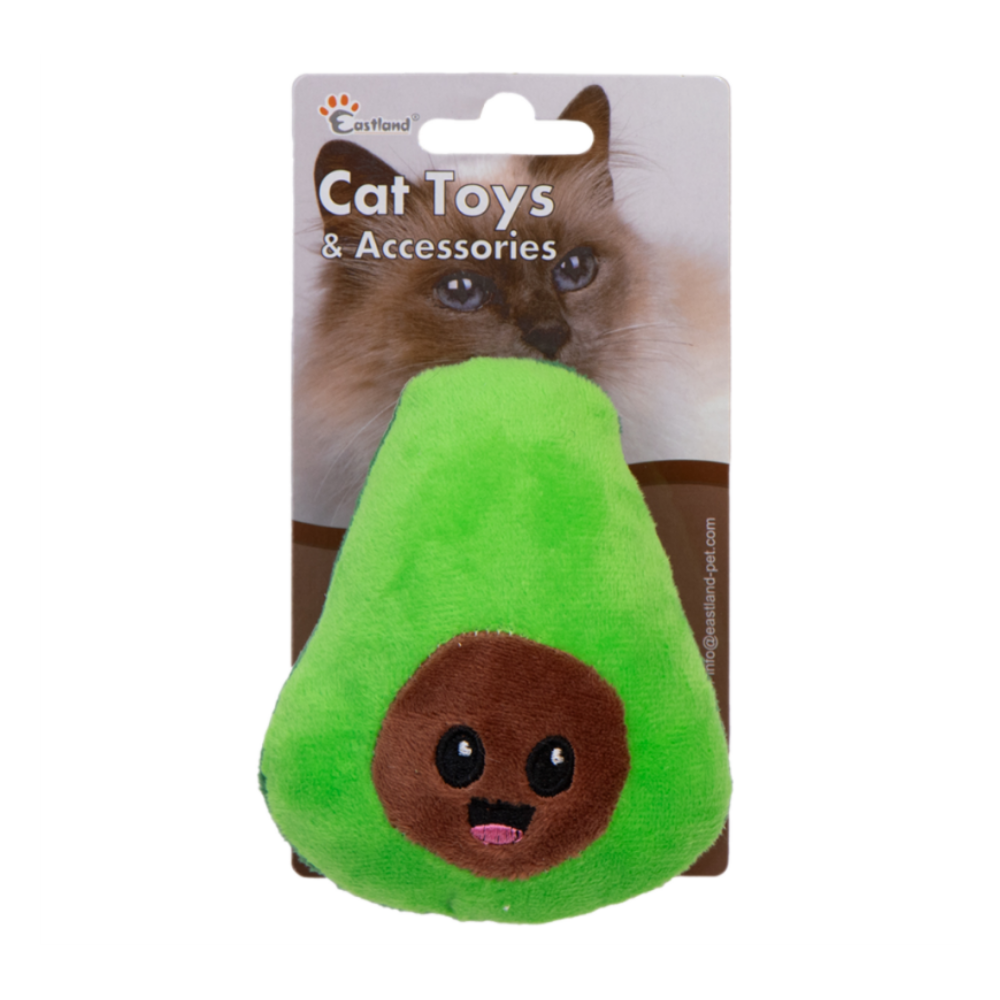 Eastland Catnip Crinkle Plush Avocado Cat Toy 11.5 cm
