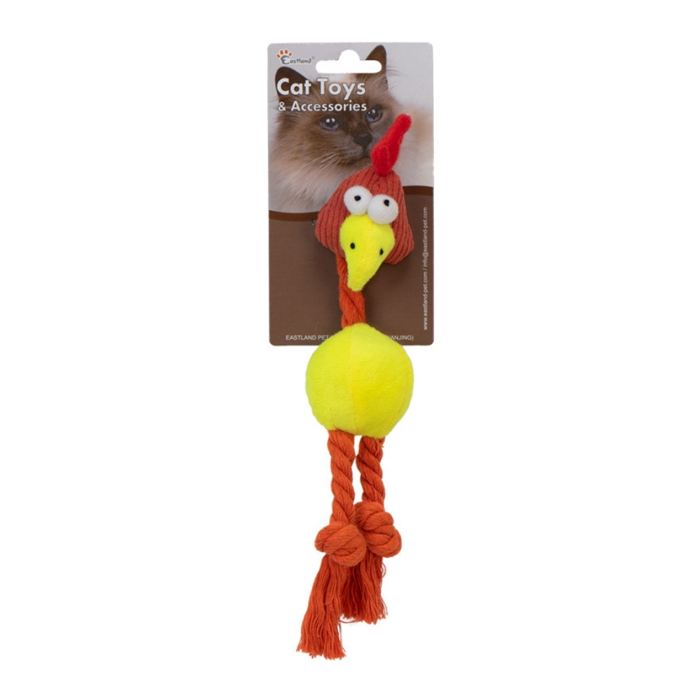 Eastland Catnip Plush Rooster Toy for Cats 20 cm