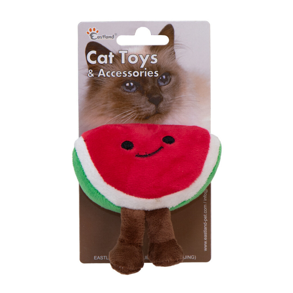 Eastland Plush Watermelon Cat Toy with Catnip & Crinkle 8.5cm