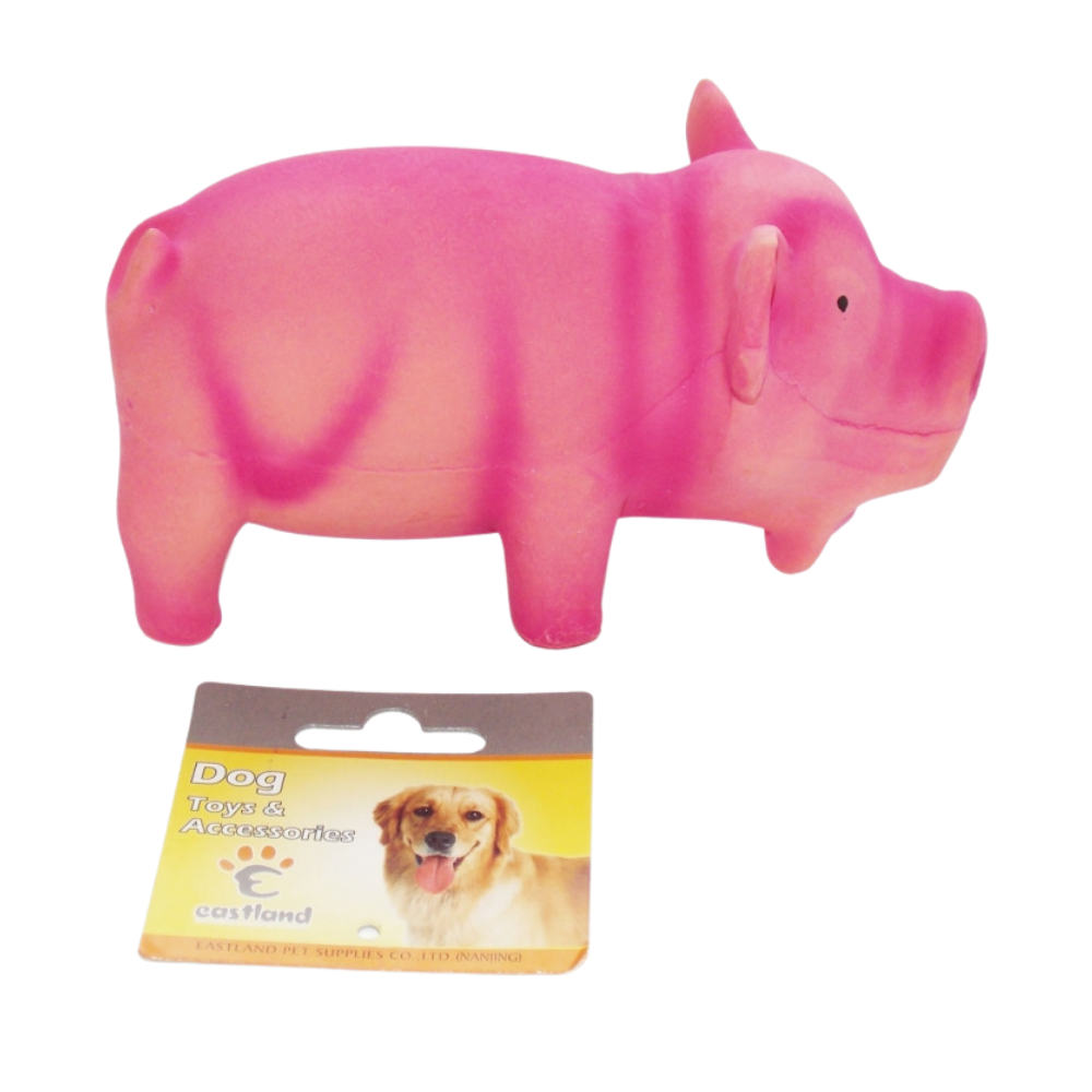 Eastland Grunting Pig Squeaky Dog Toy 1 Count