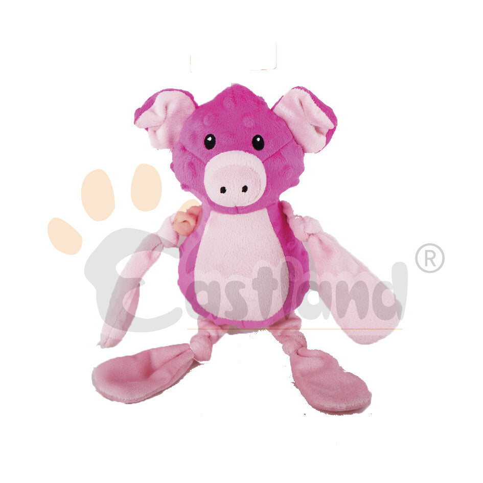 Eastland Plush Pig Squeaky Dog Toy for Play and Comfort 30cm