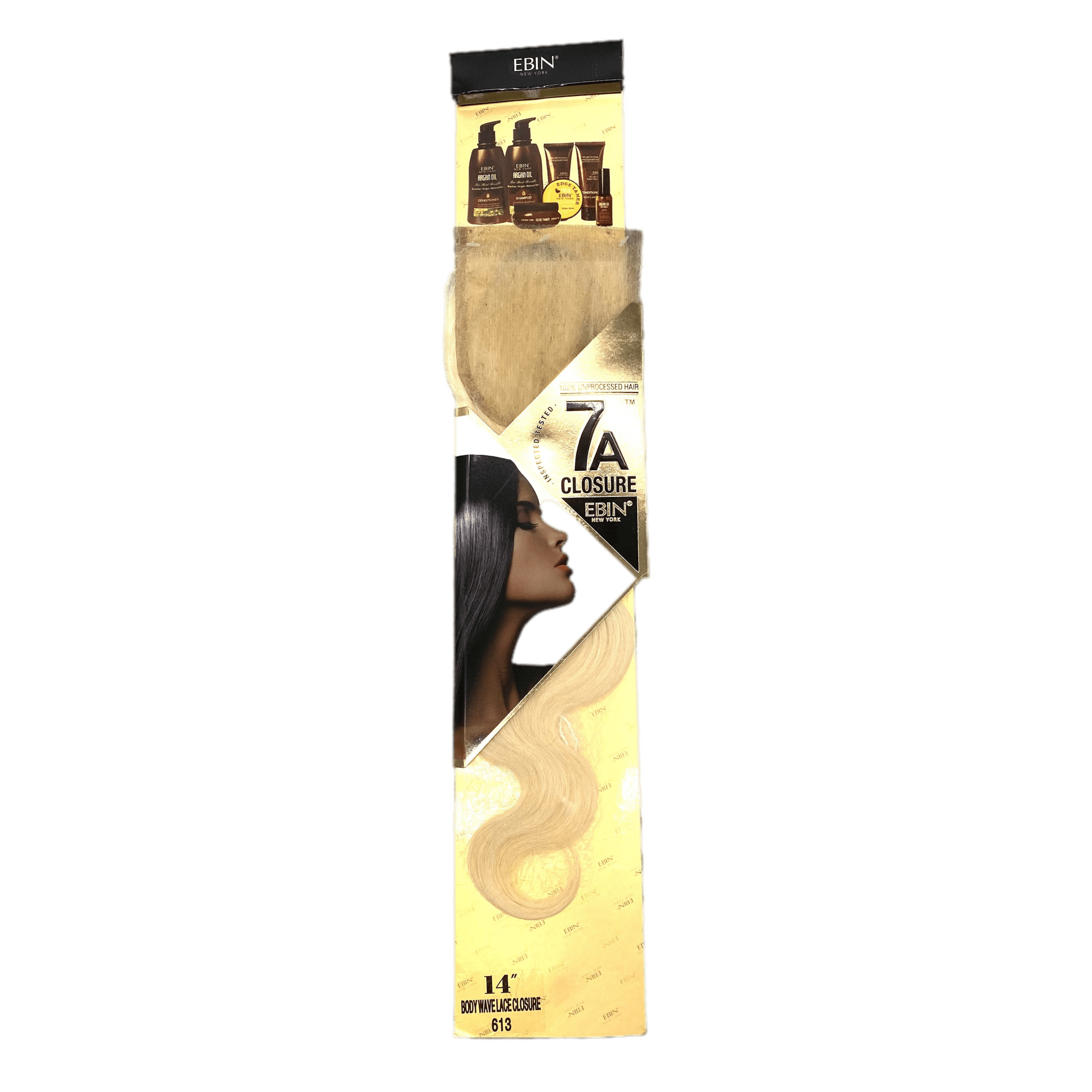 EBIN New York 4x4 Closure Body Wave 14'' (613) Hair Extension