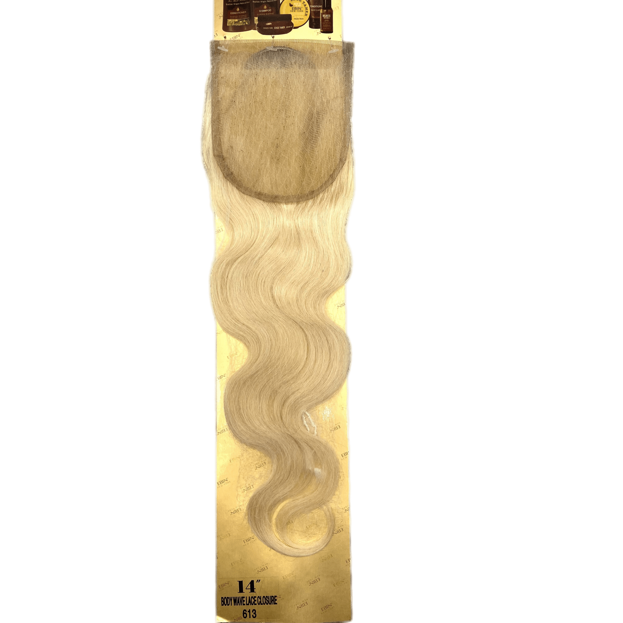 EBIN New York 4x4 Closure Body Wave 14'' (613) Hair Extension