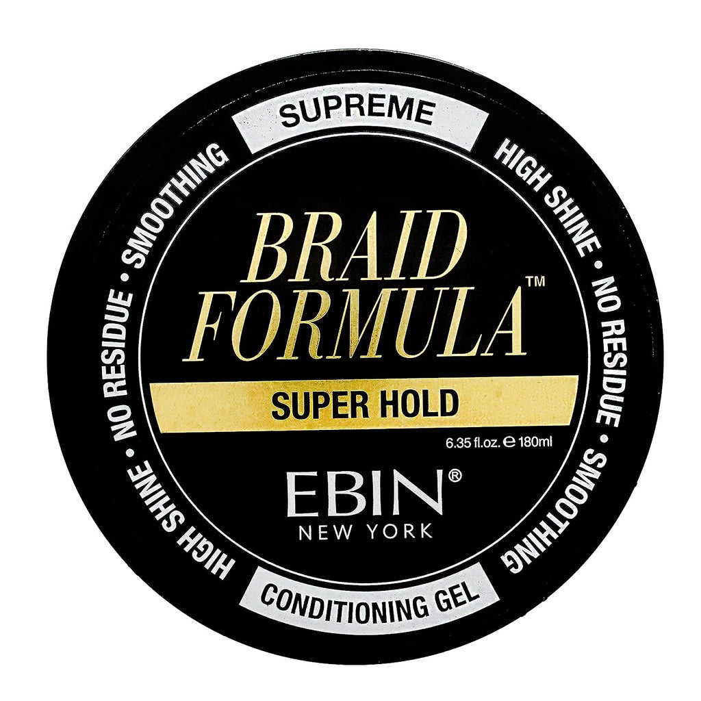 EBIN New York Braid Formula Conditioning Gel, Super Hold, 11 oz