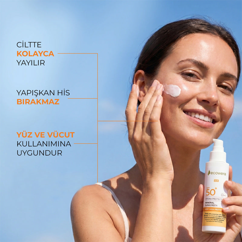 Ecowera Mineral Sunscreen SPF50+ Broad Spectrum Protection 150ml