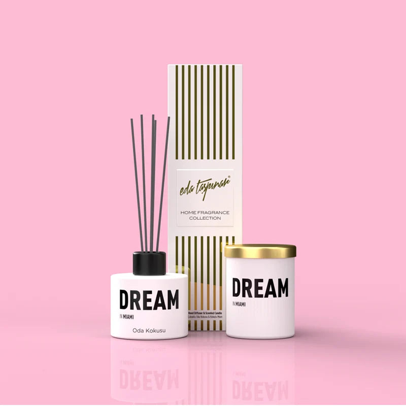Eda Taspinar In Miami Dream Room Spray & Candle Set 2x100ml