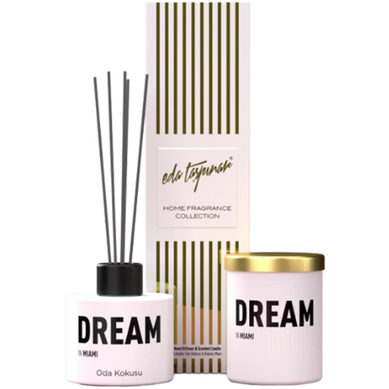 Eda Taspinar In Miami Dream Room Spray & Candle Set 2x100ml