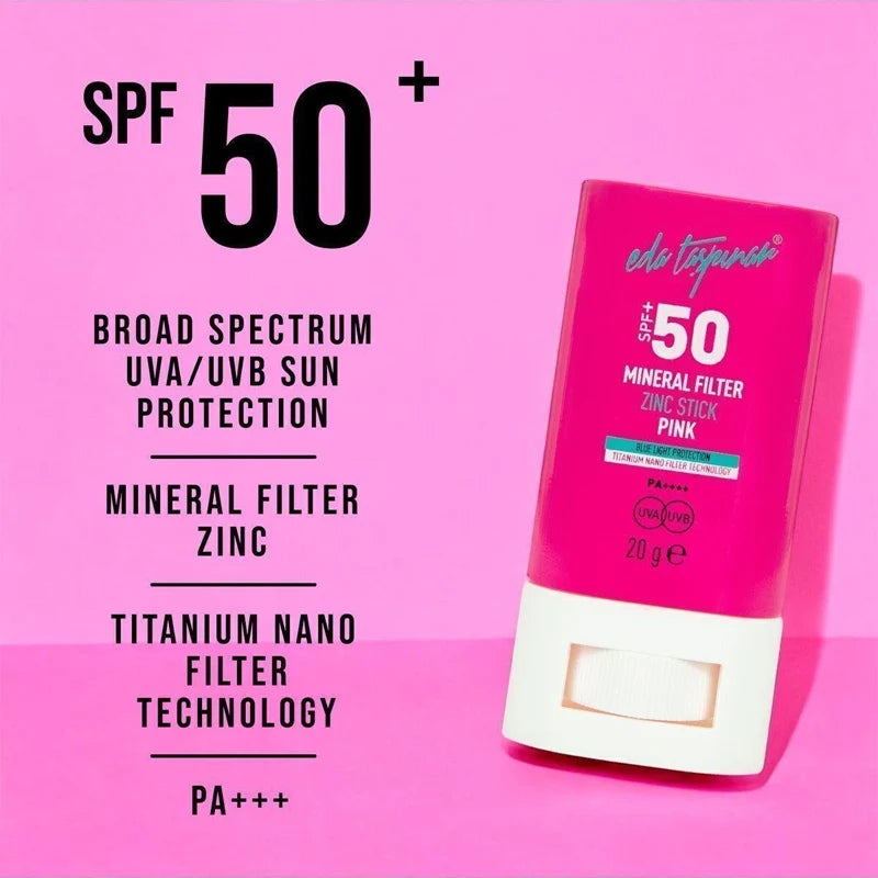 Eda Taspinar Pink Zinc Mineral Sunscreen Stick SPF 50+ 20g