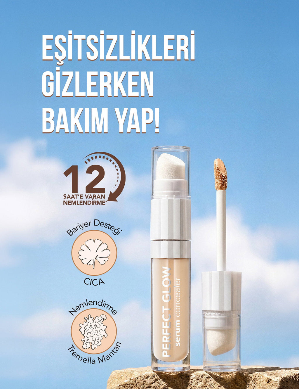 Flormar Perfect Glow Dewy Finish Serum Concealer 10ml