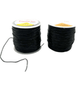 Elastic Weaving Thread, Black, 100 Meters