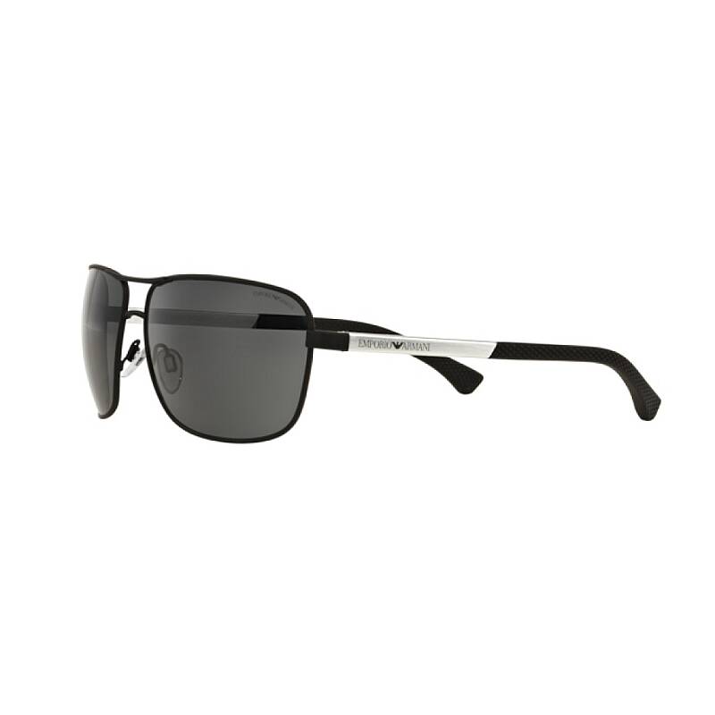 Emporio Armani 0EA2033 Men's Black Rubber Sunglasses 64mm
