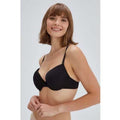 Eros ERSK120 Violet Almond Unpadded Bra in Black