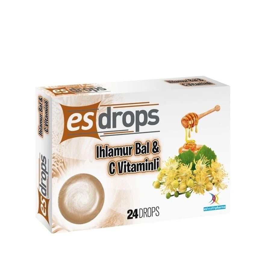 Eshealth Pharma EsDrops Linden Honey & Vitamin C Drops 24 Count