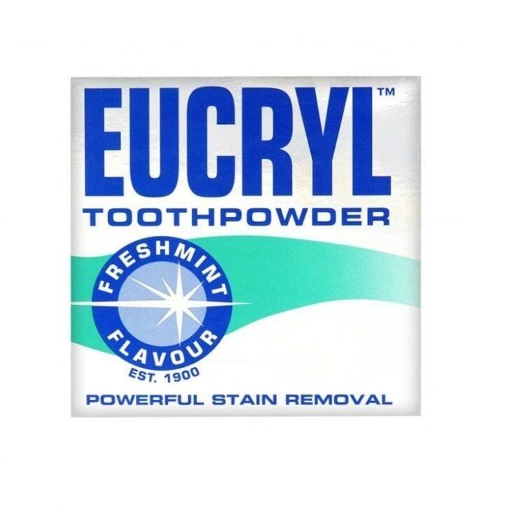Eucryl Mint Tooth Powder Fresh Breath Stain Removal 50g