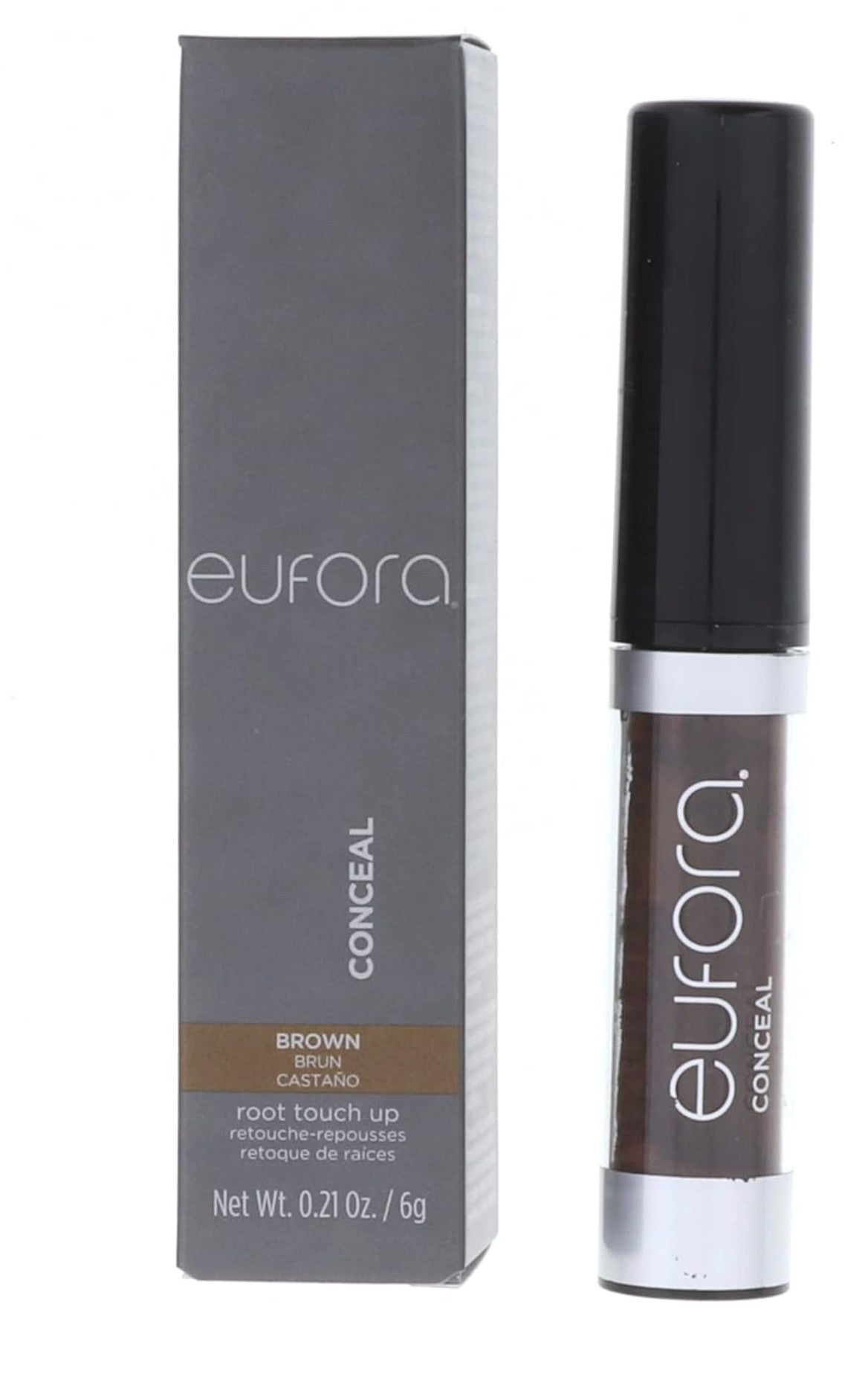 Eufora Conceal Root Touch Up Brown 0.21 oz NEW Gray Coverage Powder