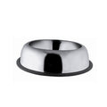 Eurodog Oval Stainless Steel Dog Bowl Durable Non-Slip 96 oz