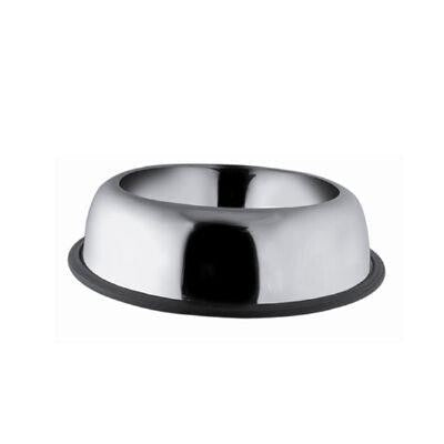 Eurodog Oval Stainless Steel Dog Bowl Durable Non-Slip 96 oz