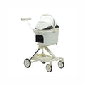 Eurodog Foldable Pet Stroller for Dogs White 66x52x110 cm