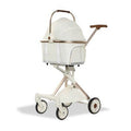 Eurodog Foldable Pet Stroller for Dogs & Cats White 80.5x48.5x112cm