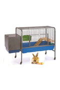 EuroGold Rabbit Cage with Stand and Nesting Box 132x57x90 cm