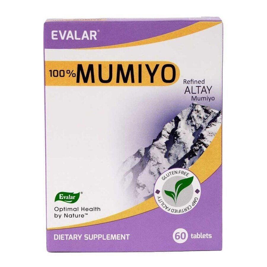 Evalar Mumiyo Refined Altay Shilajit Mineral Support 60 Tablets